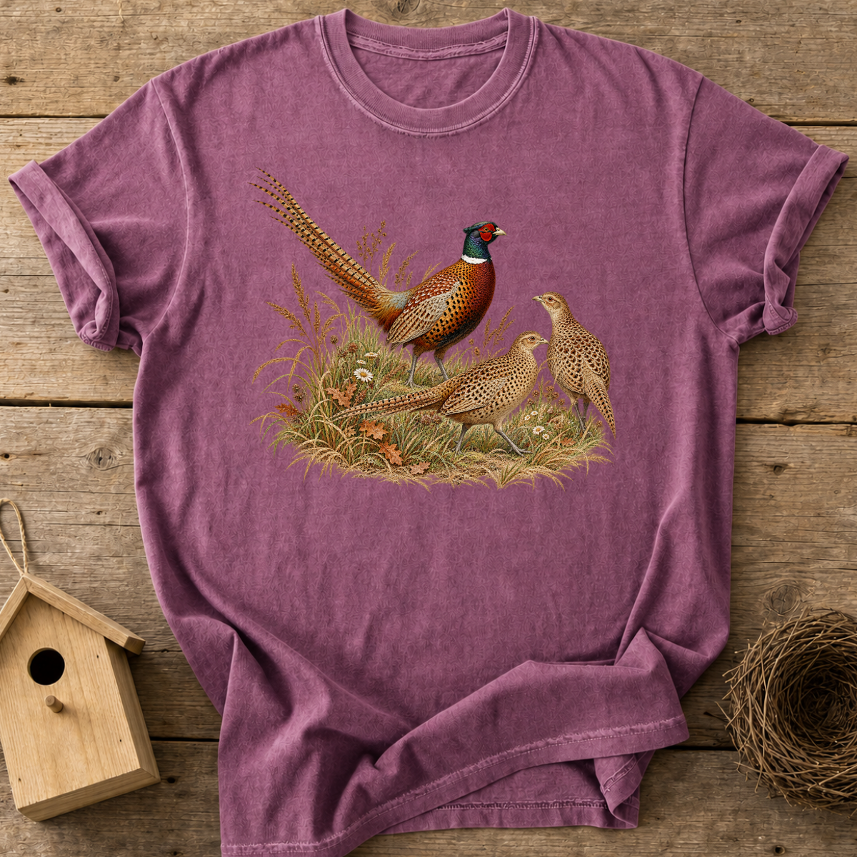 Meadow Pheasants T-Shirt