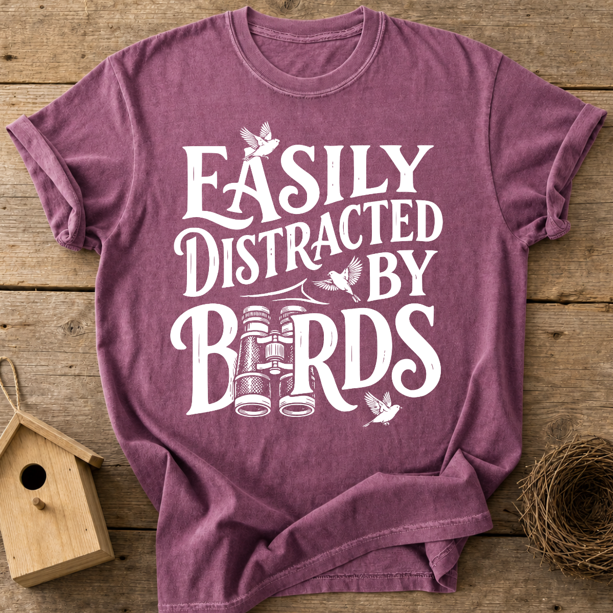 Easily Distracted By Birds T-Shirt