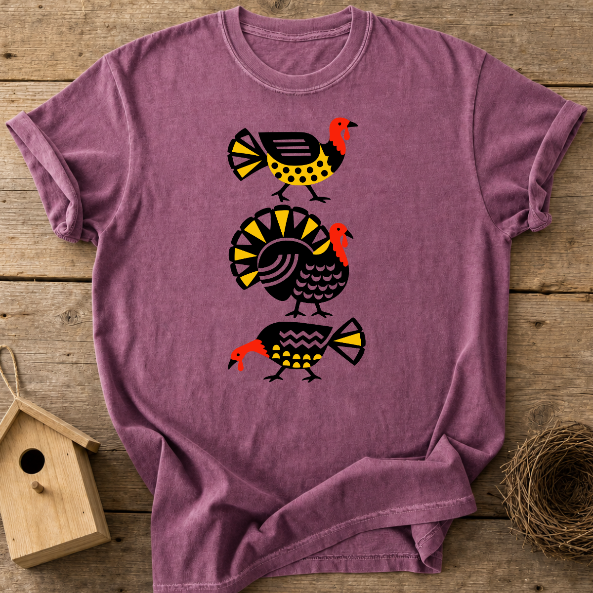 Folk Art Turkey T-Shirt
