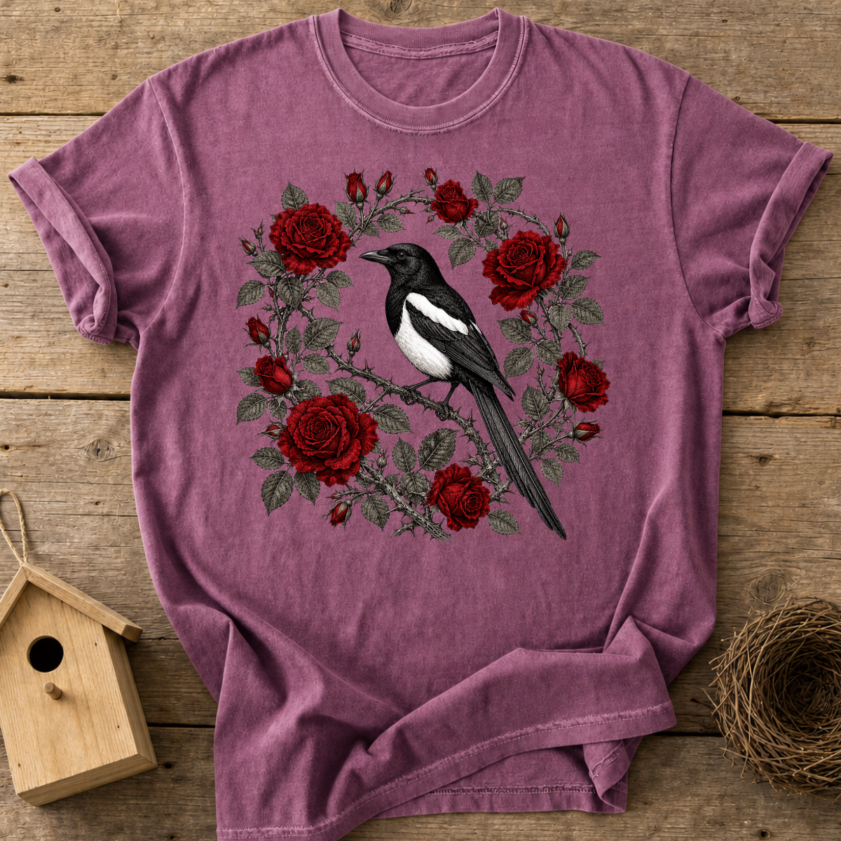 Magpie Roses T-Shirt