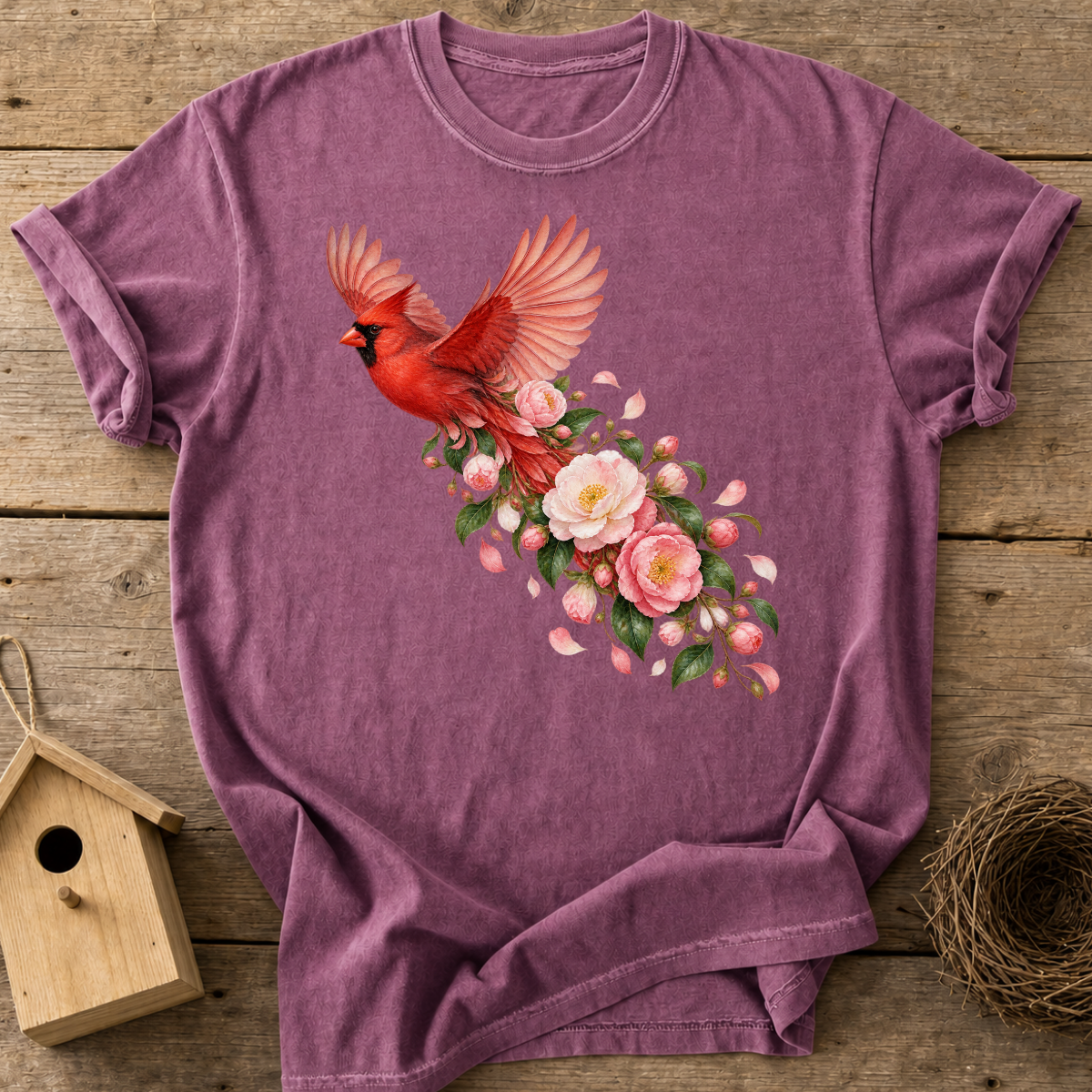 Cardinal Blossom Flight T-Shirt