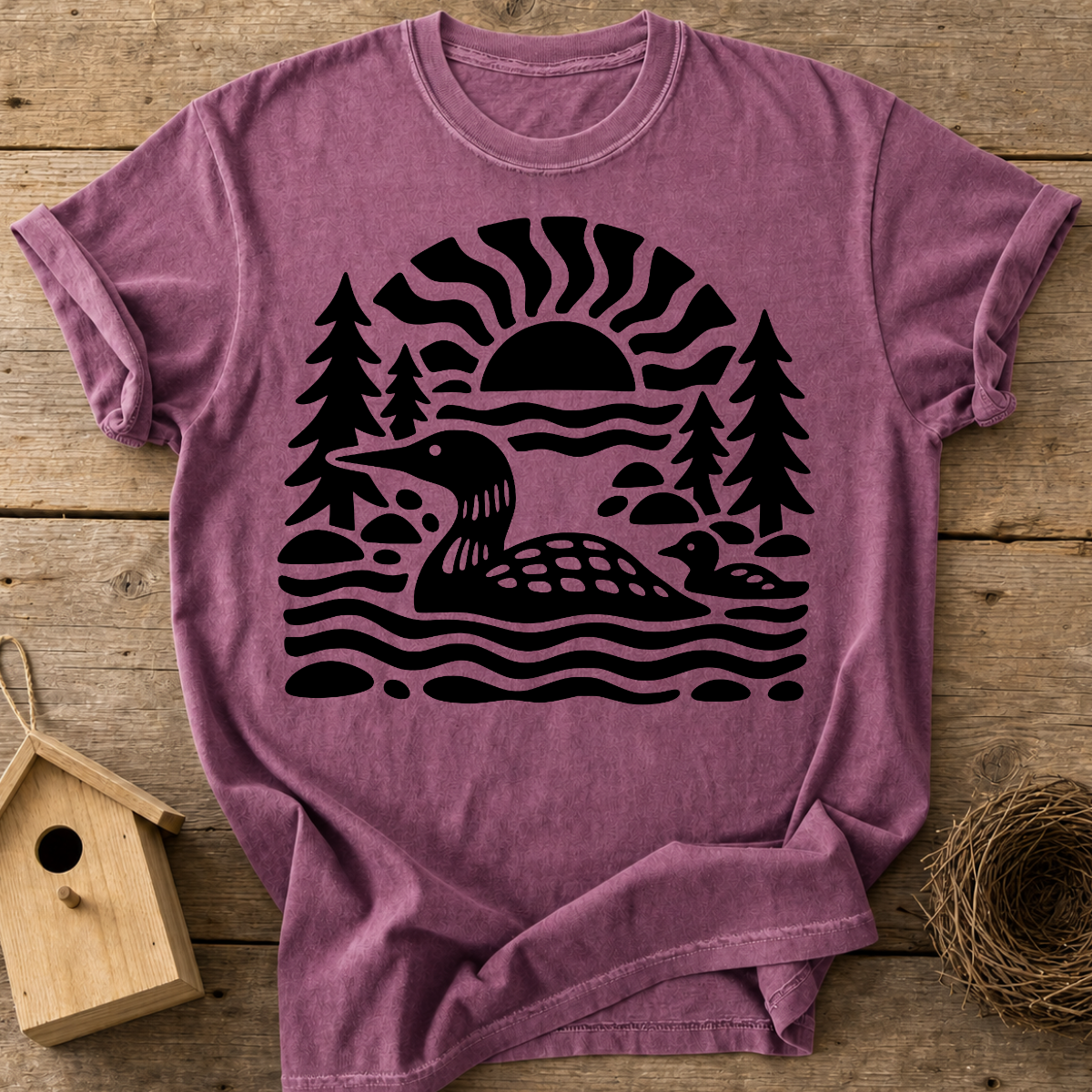 Loon Family Lake T-Shirt