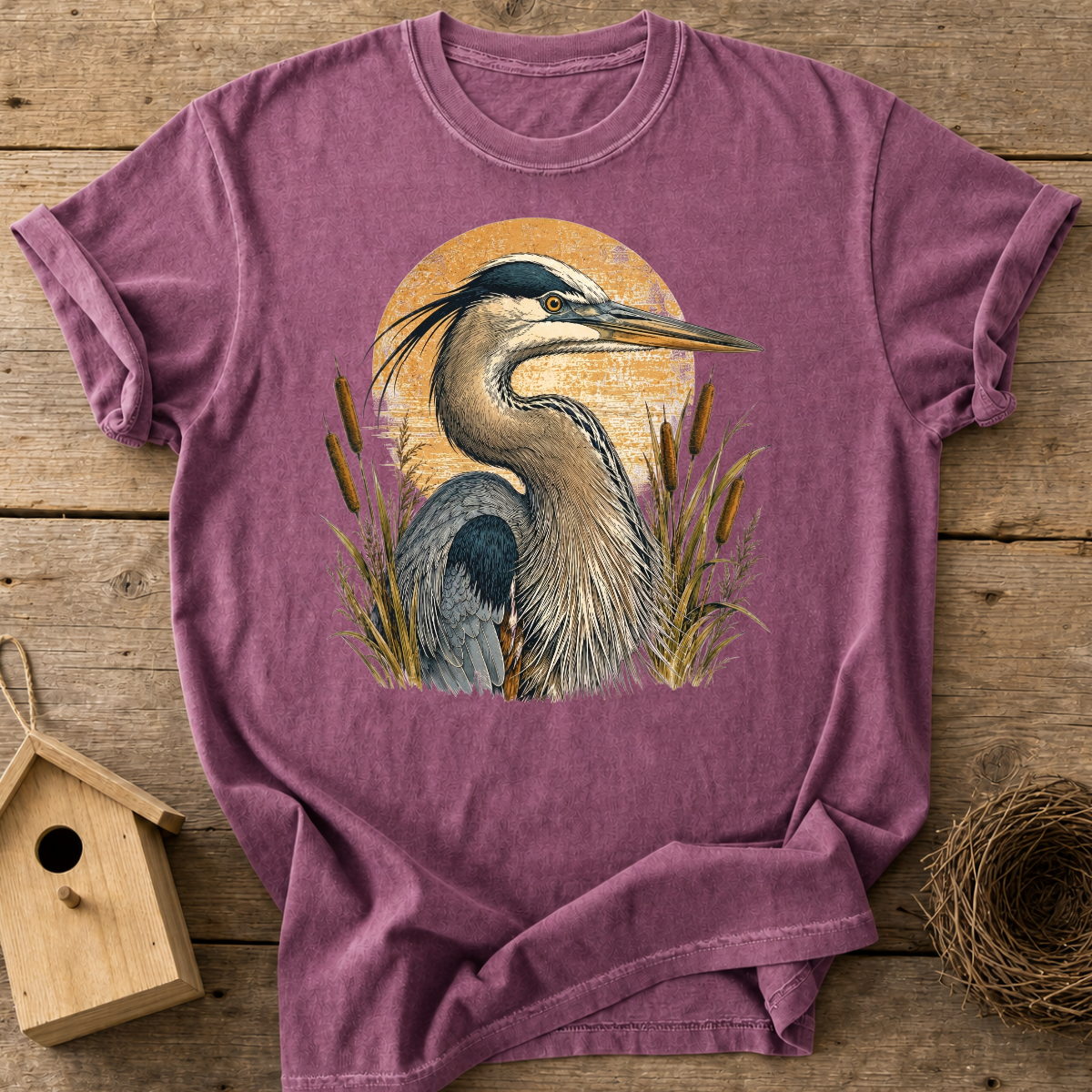 Heron Sunset T-Shirt