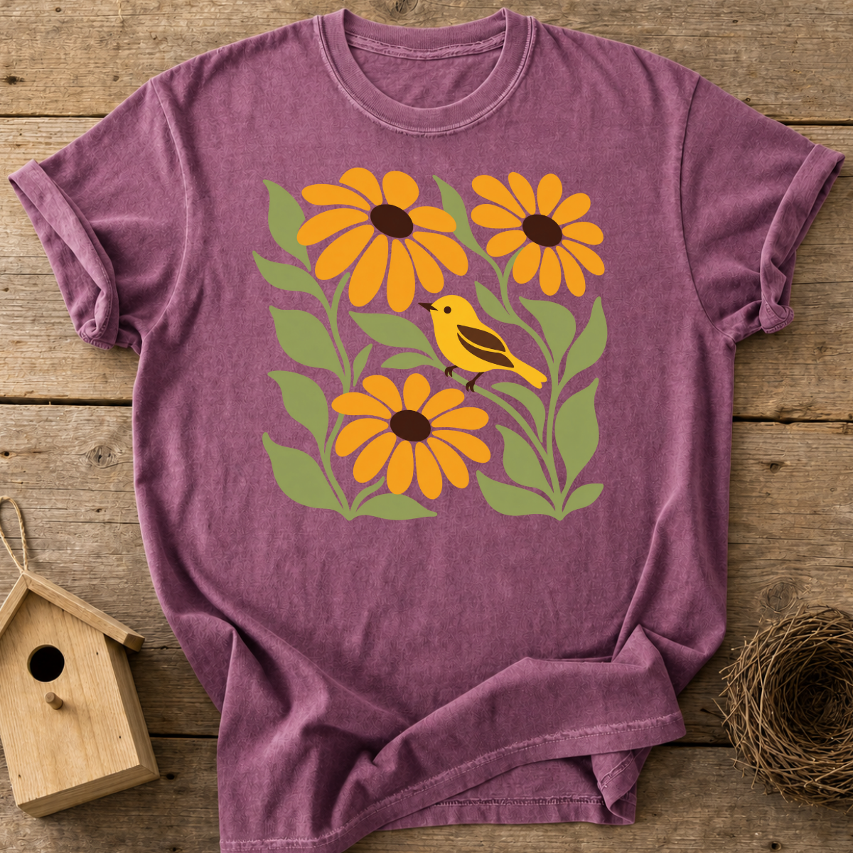 Goldfinch Garden T-Shirt