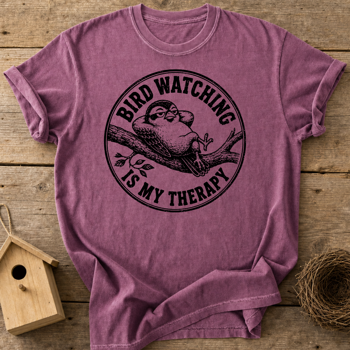 Bird Watching Is My Therapy T-Shirt