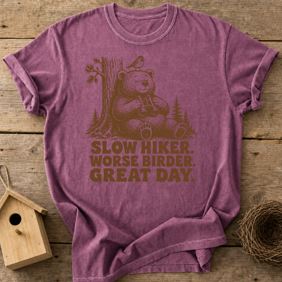 Slow Hiker Worse Birder T-Shirt
