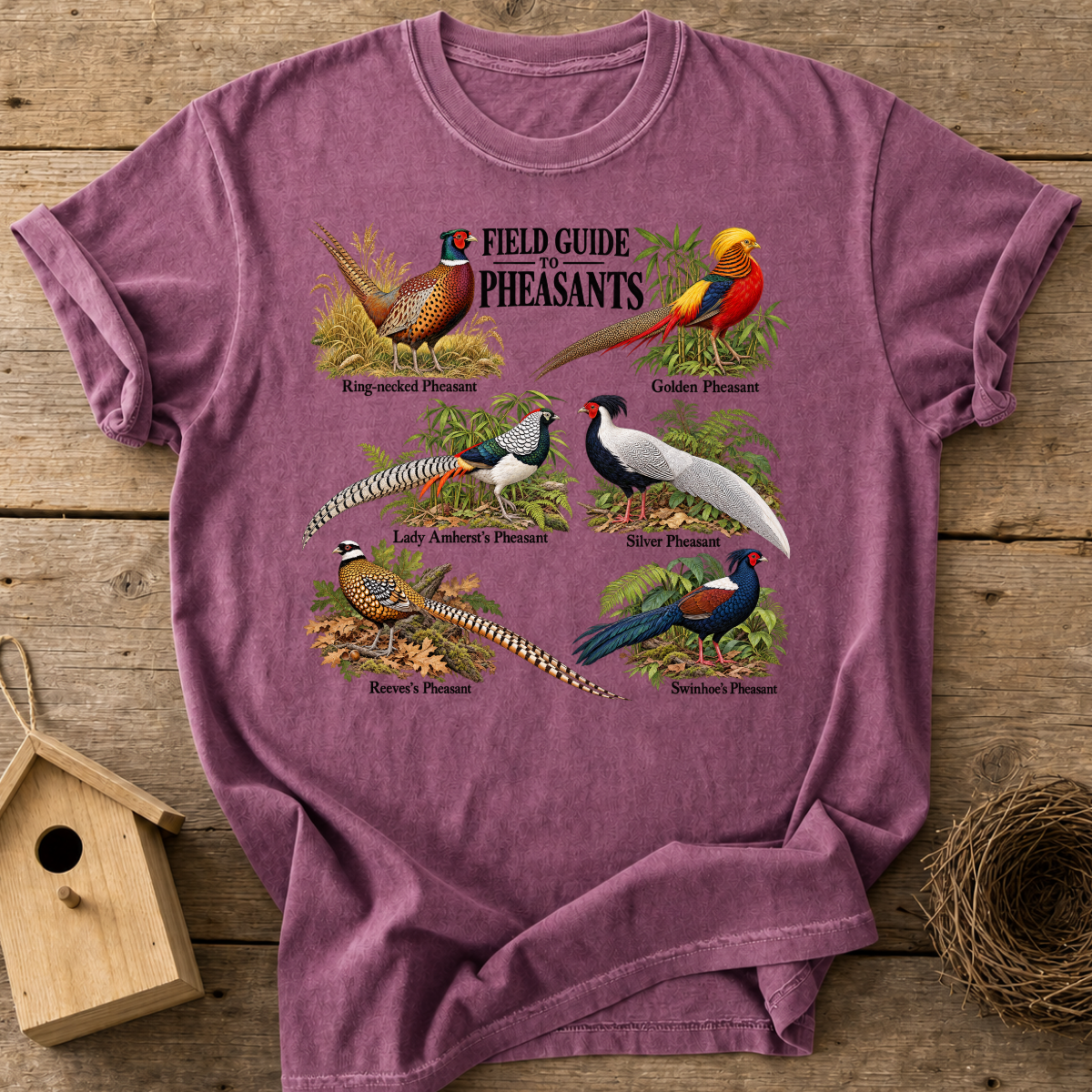 Pheasant Field Guide T-Shirt