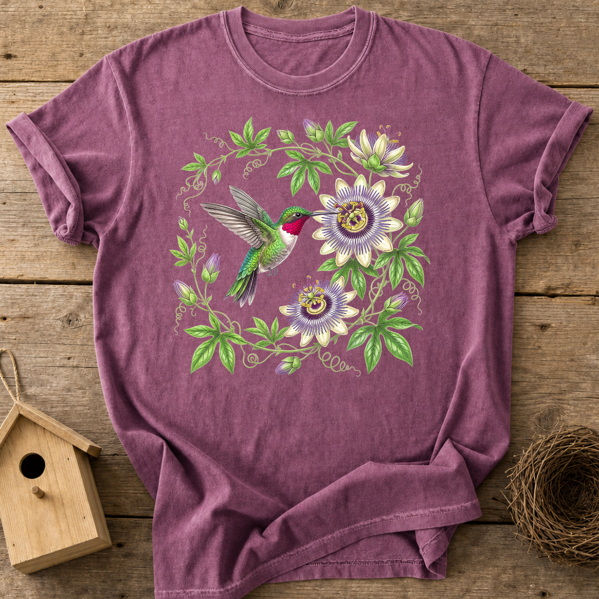 Hummingbird Passionflower T-Shirt