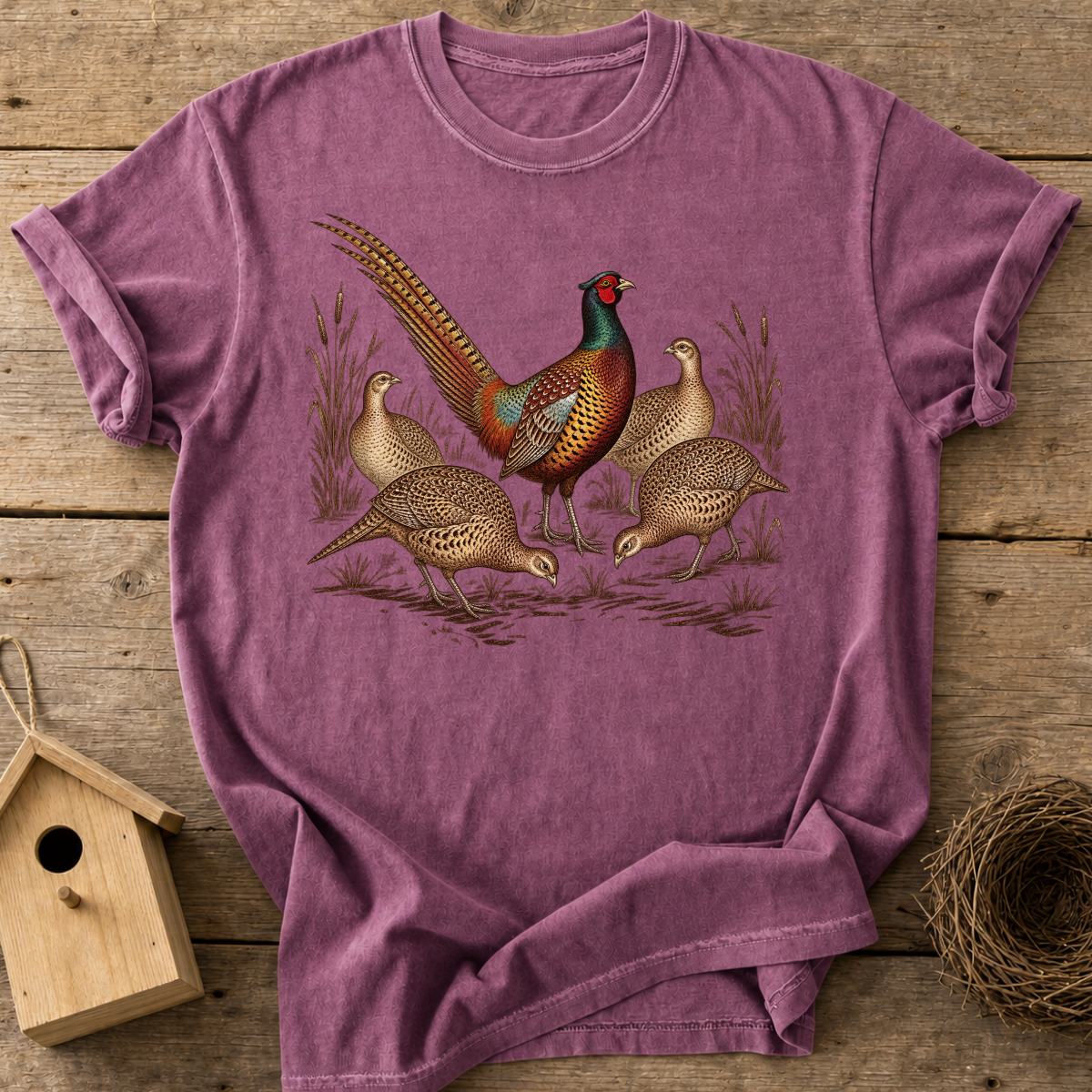 Pheasant Family T-Shirt