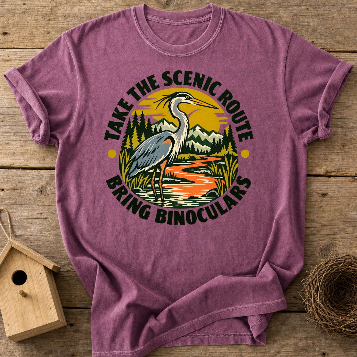 Scenic Route Heron T-Shirt