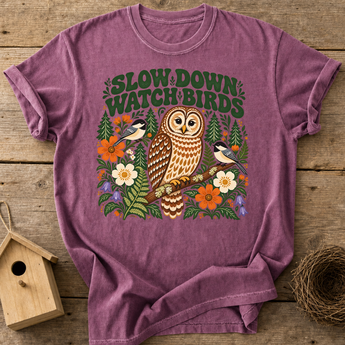 Slow Down Birding T-Shirt