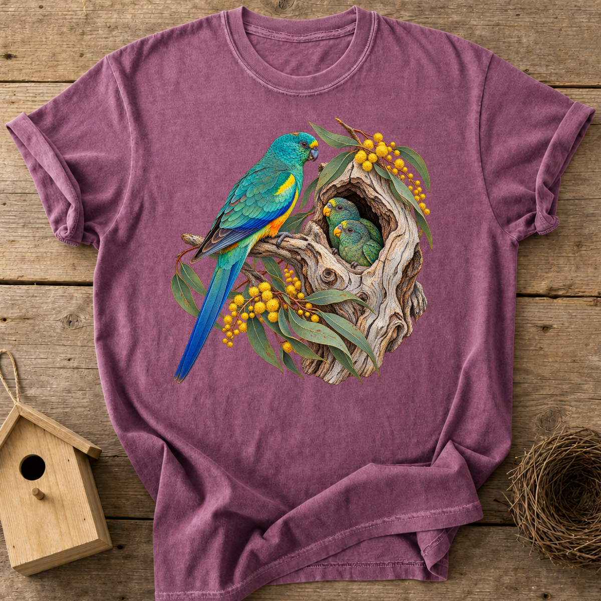 Parrot Family Nest T-Shirt