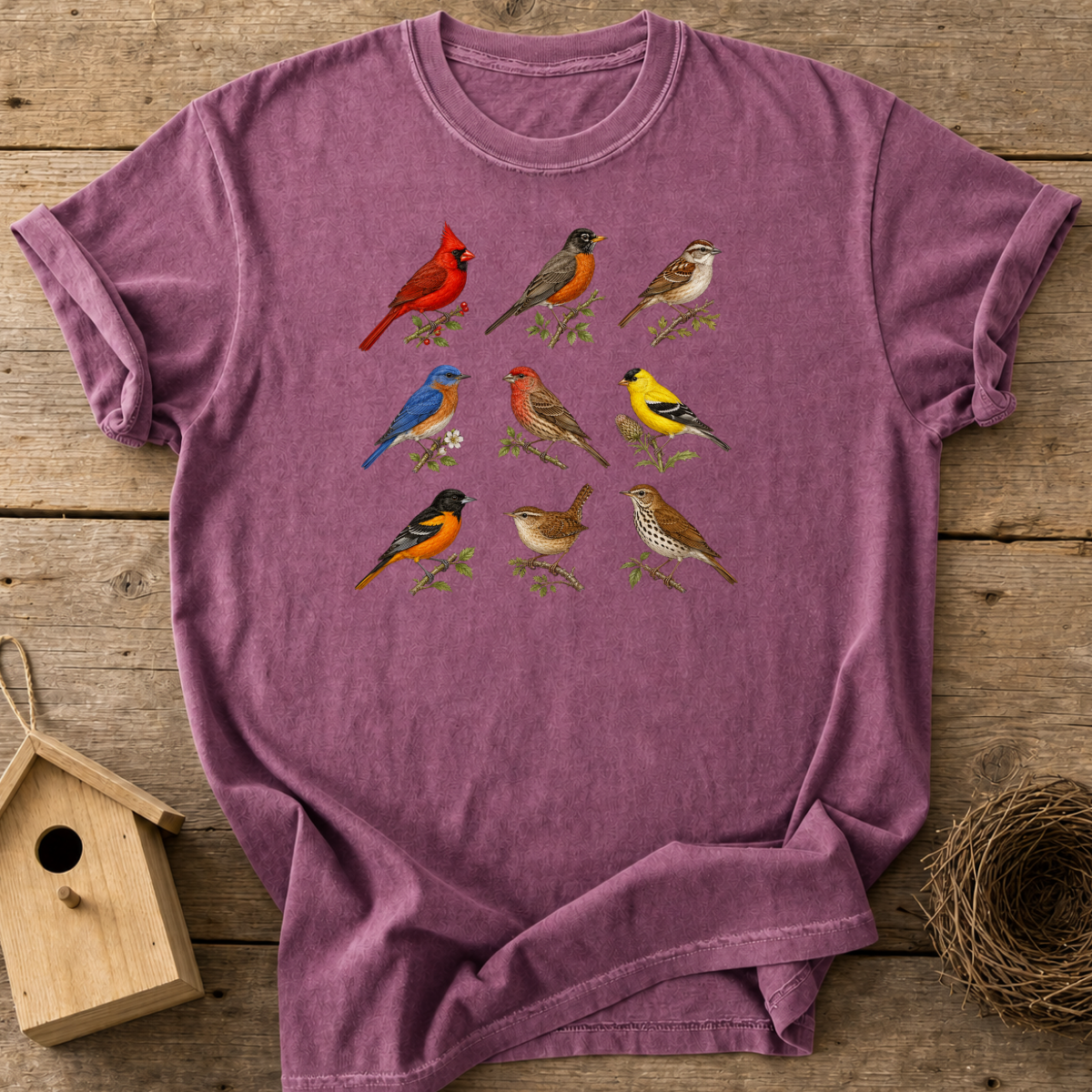 Vintage Bird Chart T-Shirt