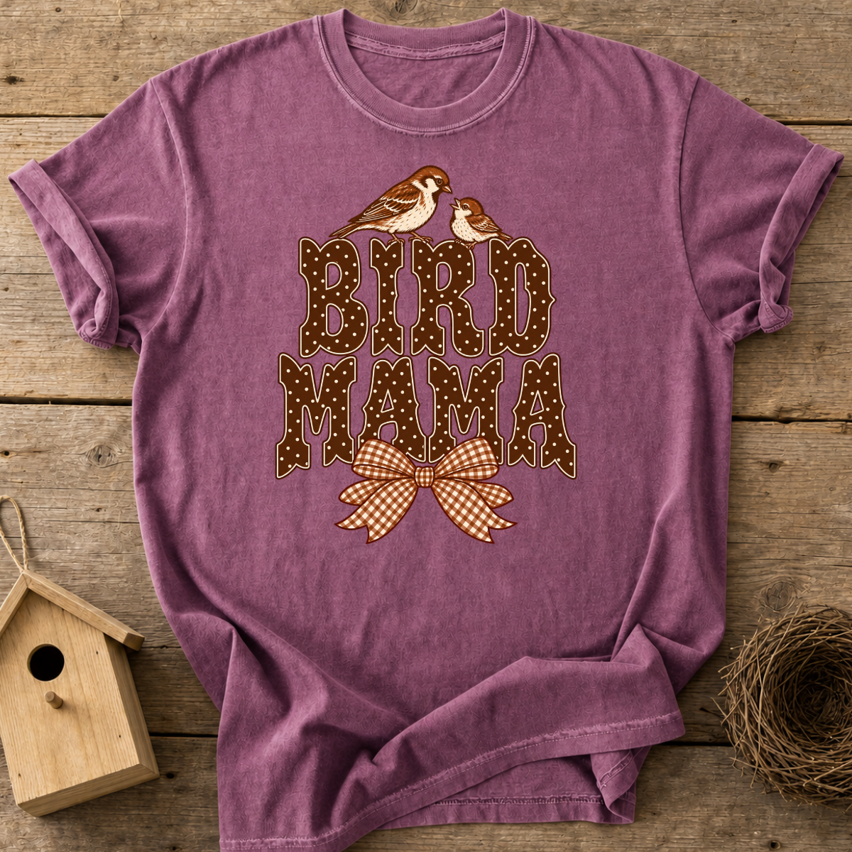 Bird Mama Bow T-Shirt