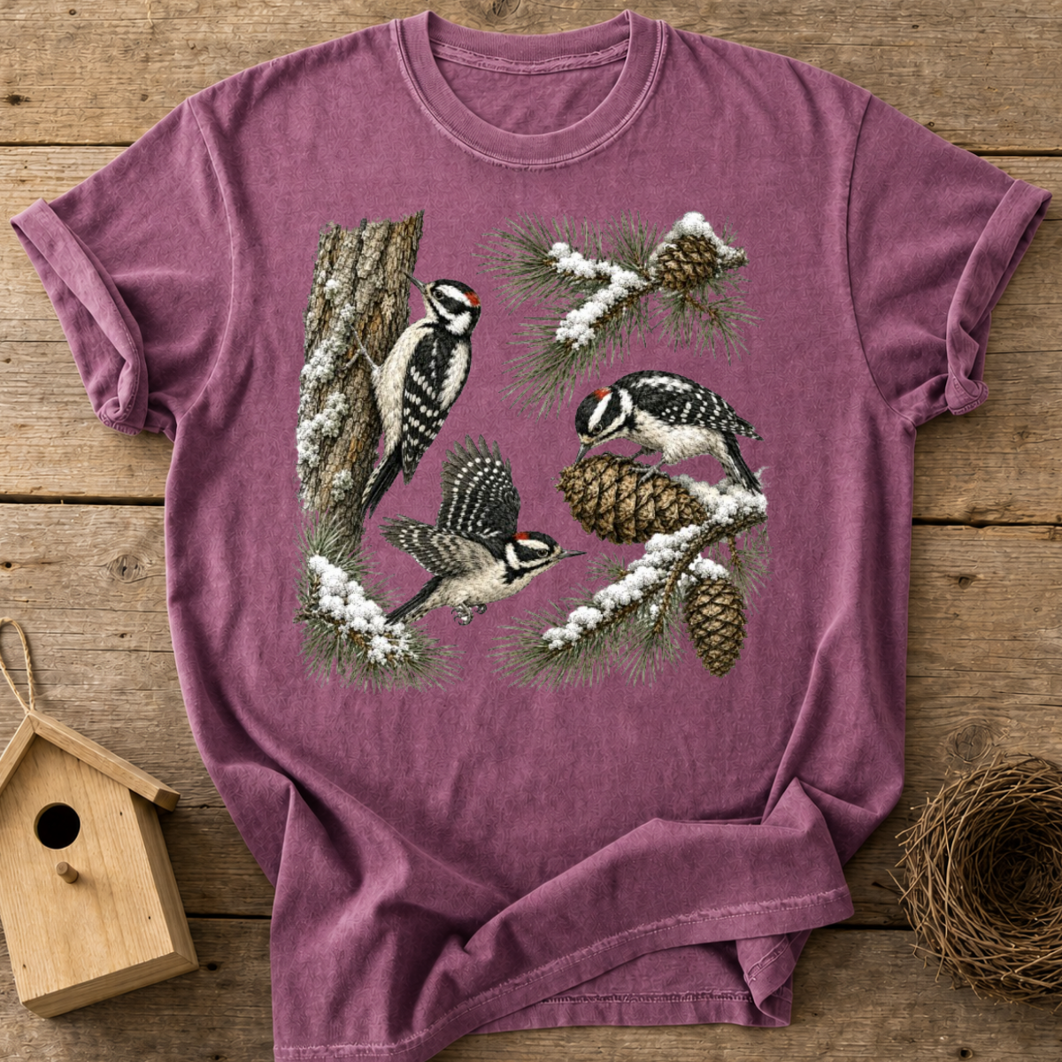 Winter Woodpeckers T-Shirt