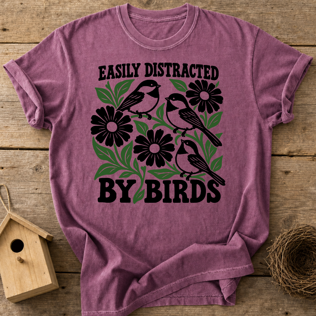 Easily Distracted Birding T-Shirt