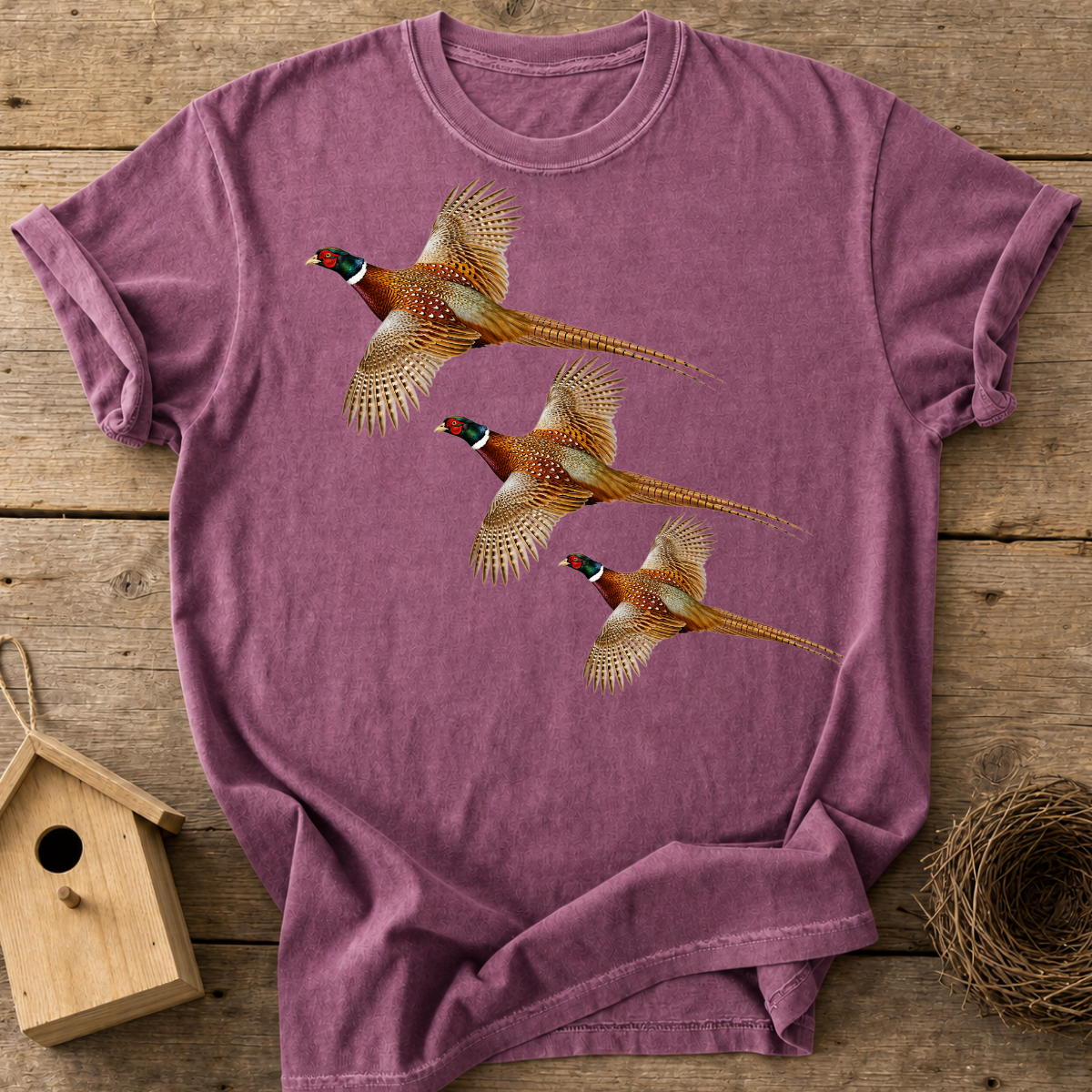 Pheasants In Flight T-Shirt