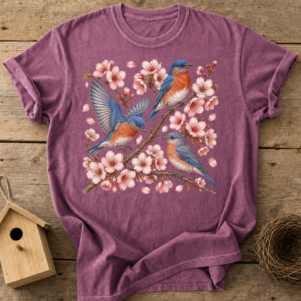 Bluebirds Blossom T-Shirt