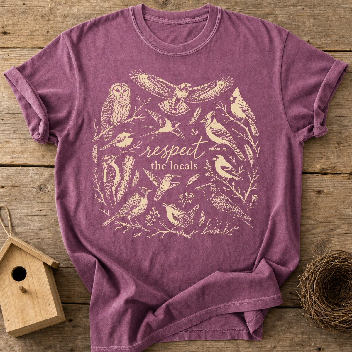 Respect The Locals Birds T-Shirt