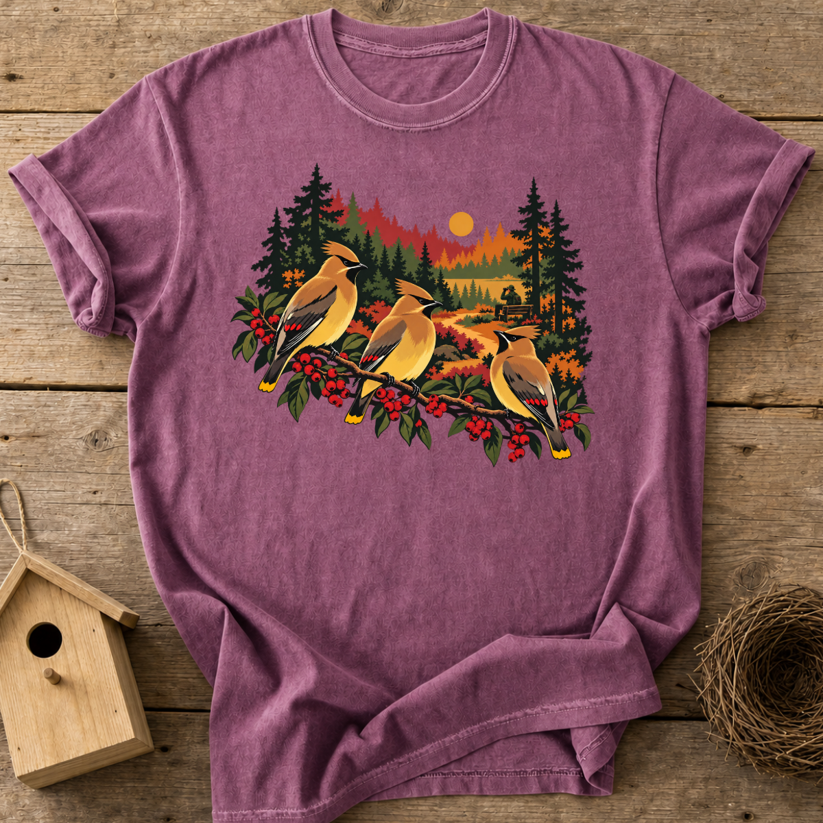 Autumn Waxwings T-Shirt