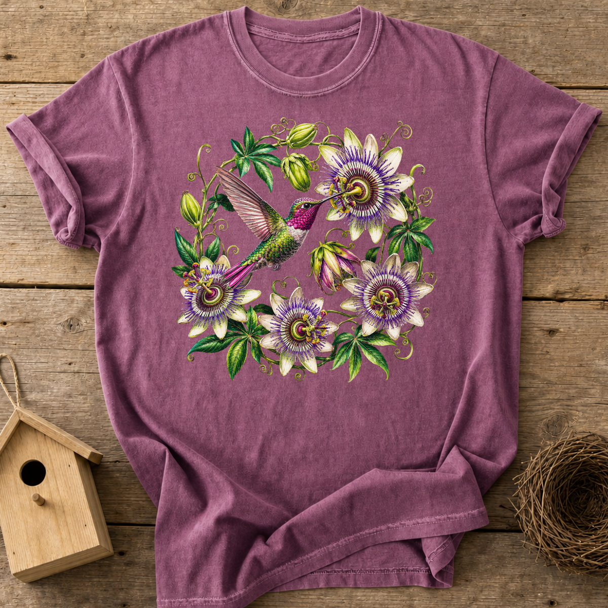 Hummingbird Passionflower T-Shirt