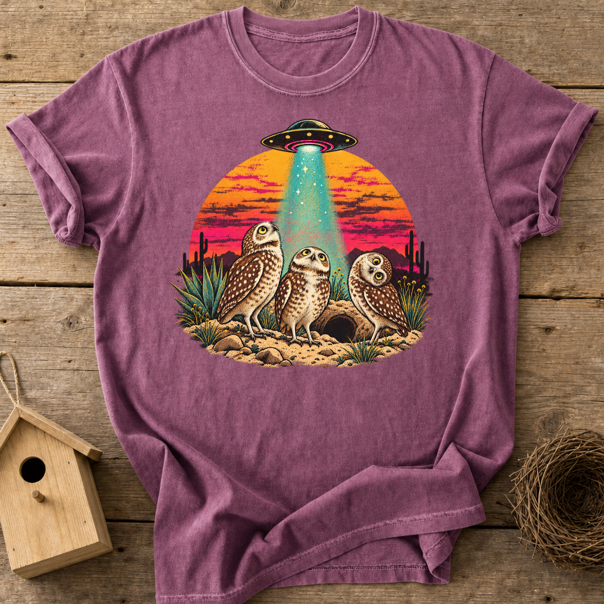 Desert Owls UFO T-Shirt