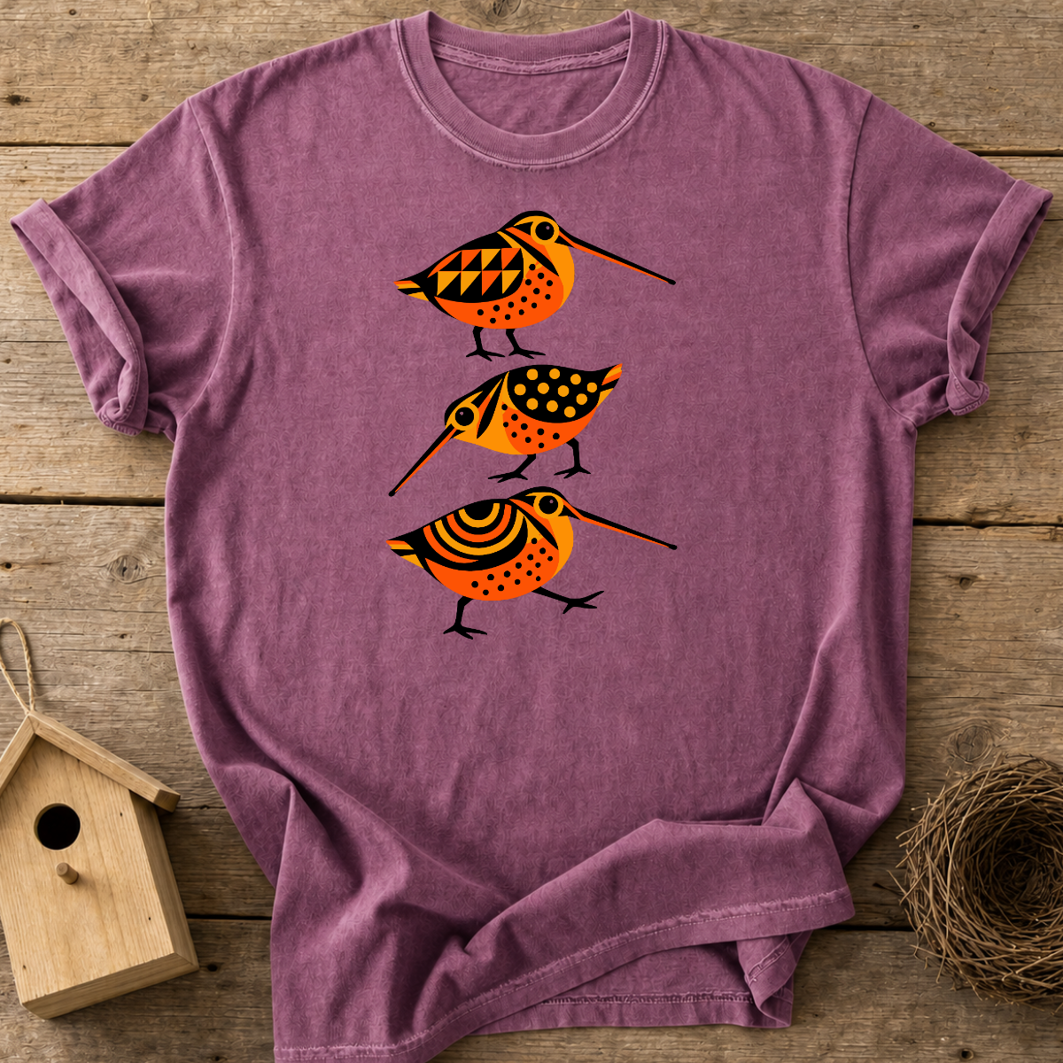 Folk Art Woodcock T-Shirt