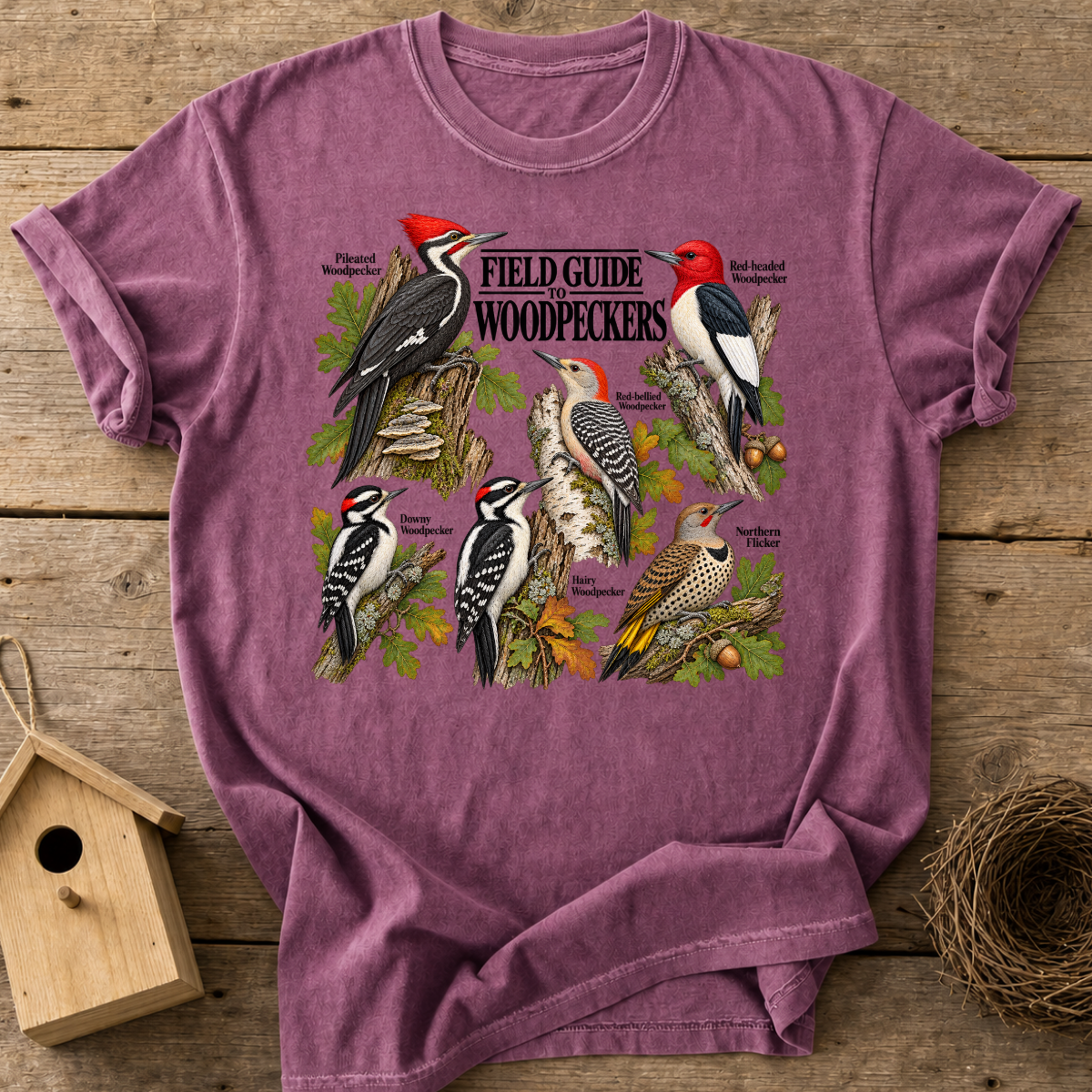 Woodpecker Field Guide T-Shirt