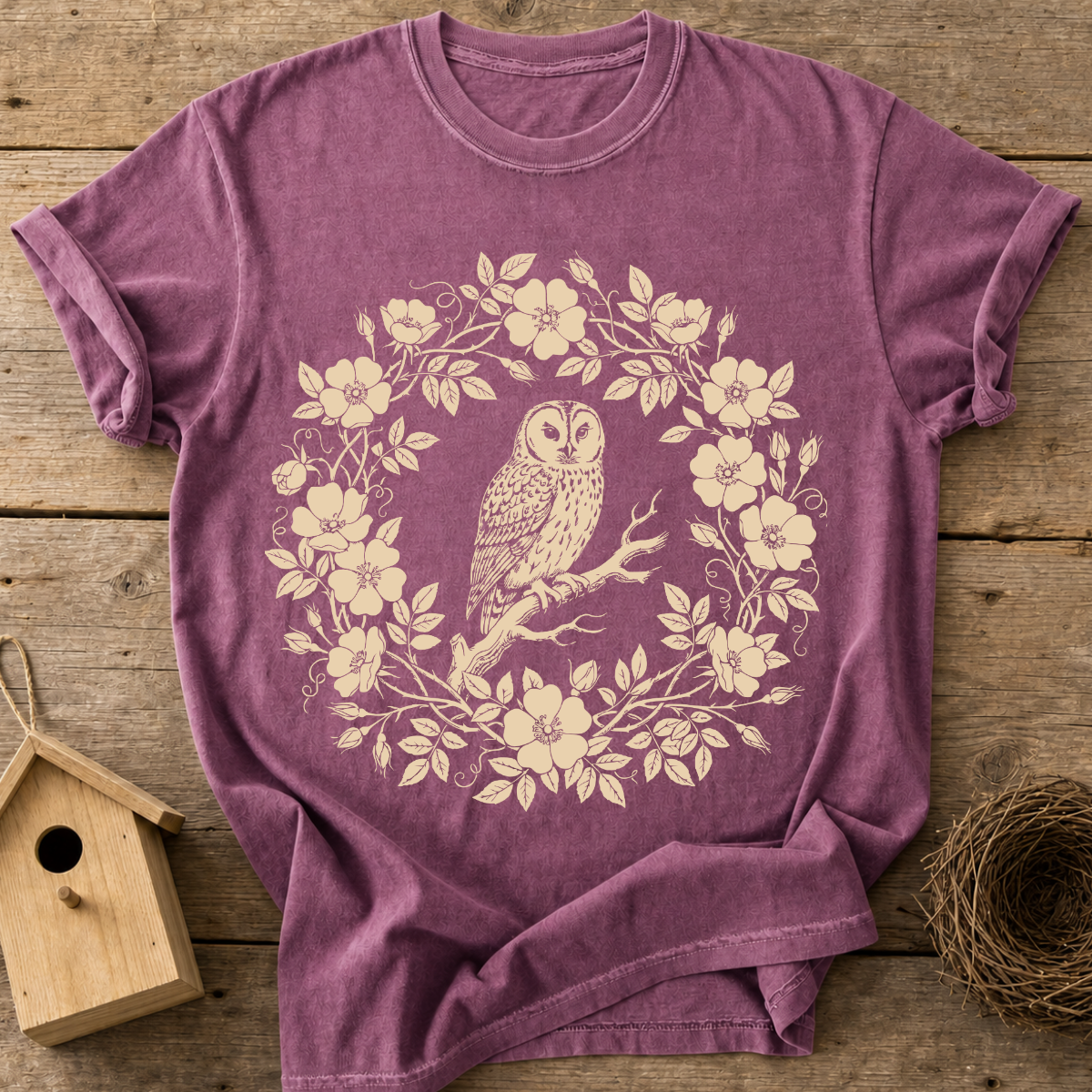 Owl Wreath T-Shirt
