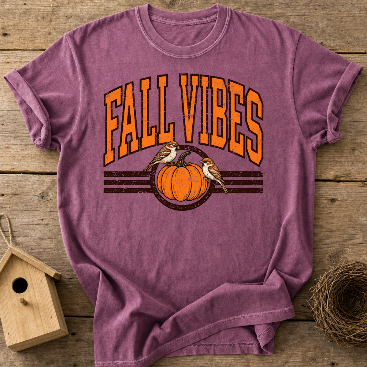 Fall Vibes Bird T-Shirt