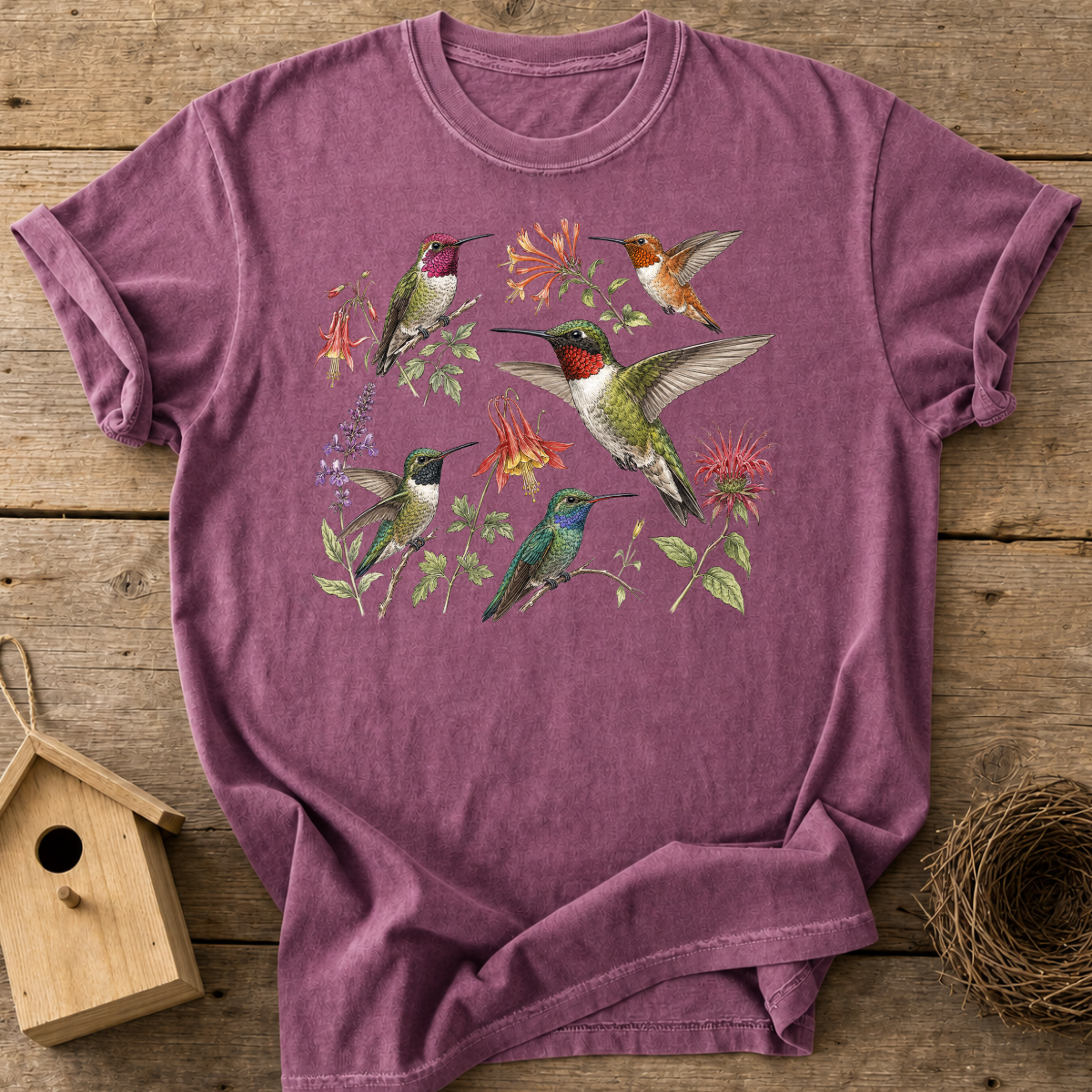 Hummingbirds and Wildflowers T-Shirt