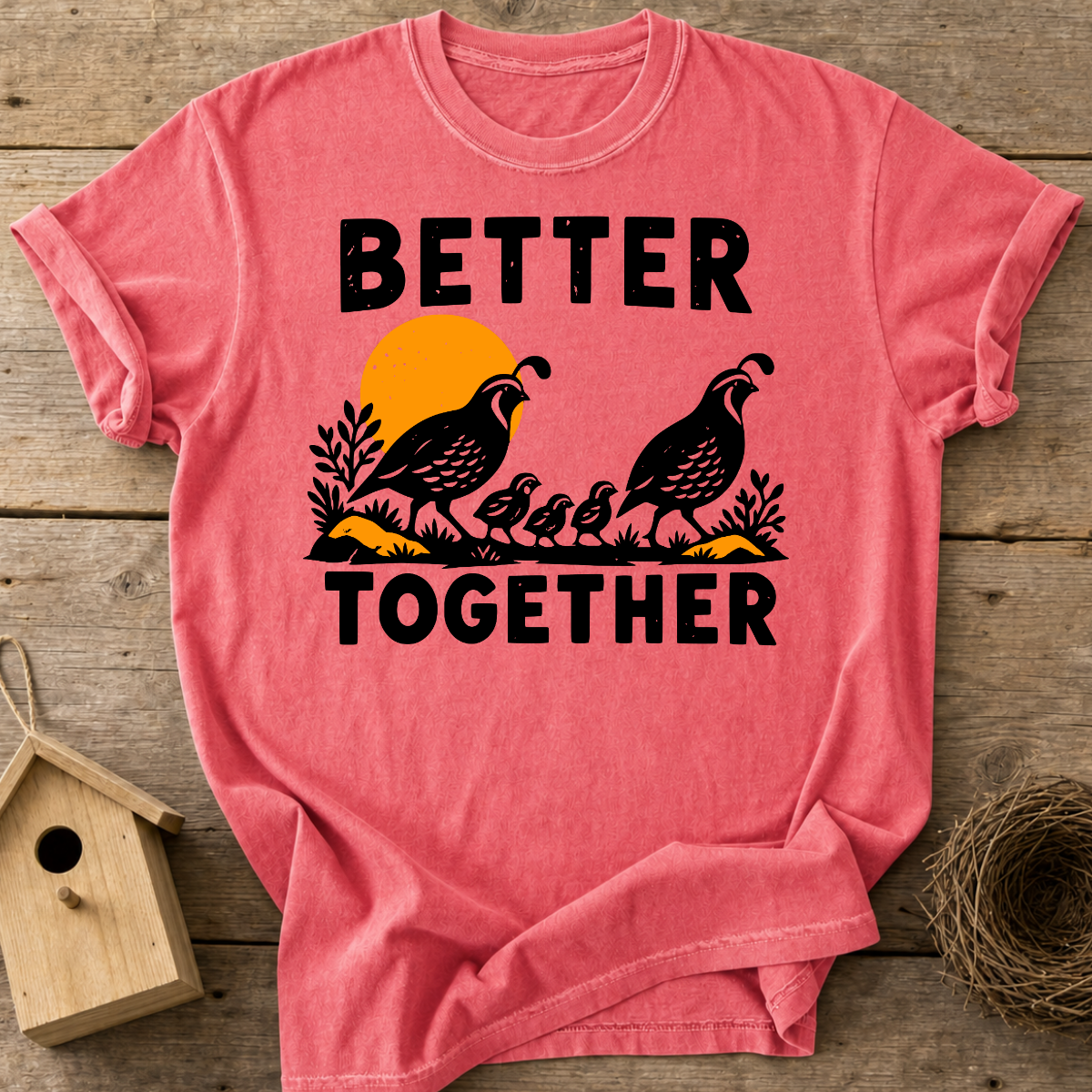 Quail Together T-Shirt