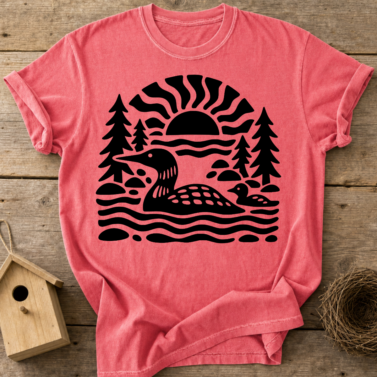 Loon Family Lake T-Shirt