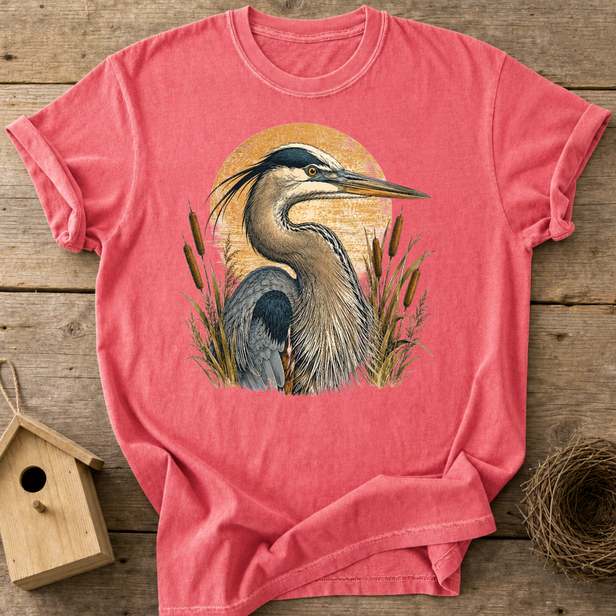 Heron Sunset T-Shirt