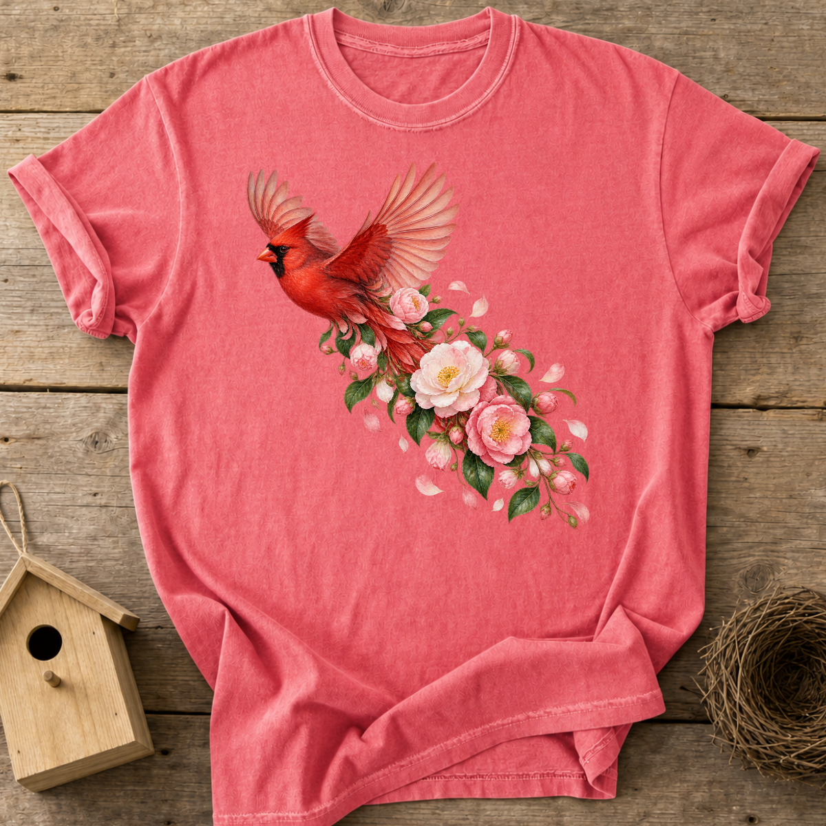 Cardinal Blossom Flight T-Shirt