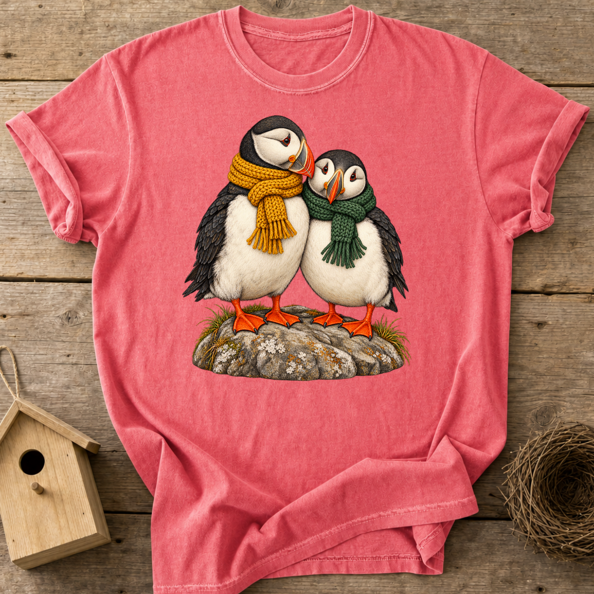 Cozy Puffin Pair T-Shirt