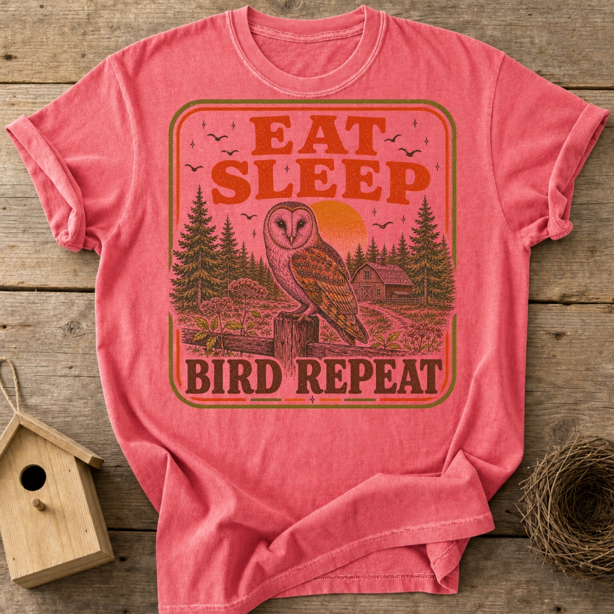 Eat Sleep Bird Repeat T-Shirt