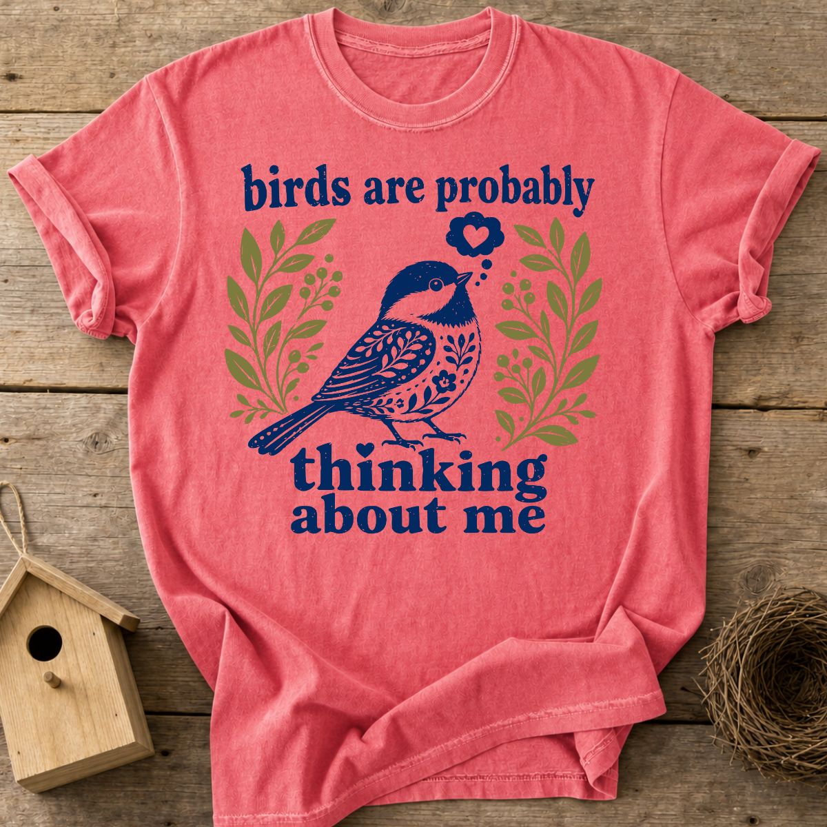 Birds Thinking About Me T-Shirt