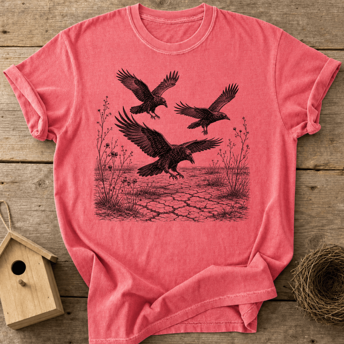 Fall Raven Woodland T-Shirt