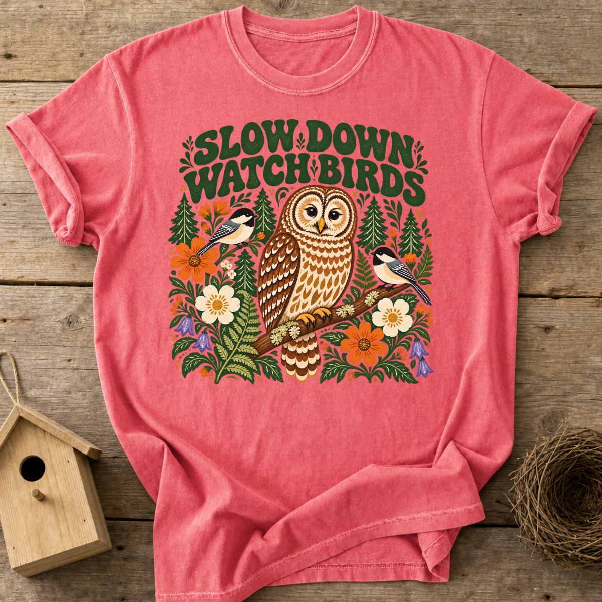 Slow Down Birding T-Shirt