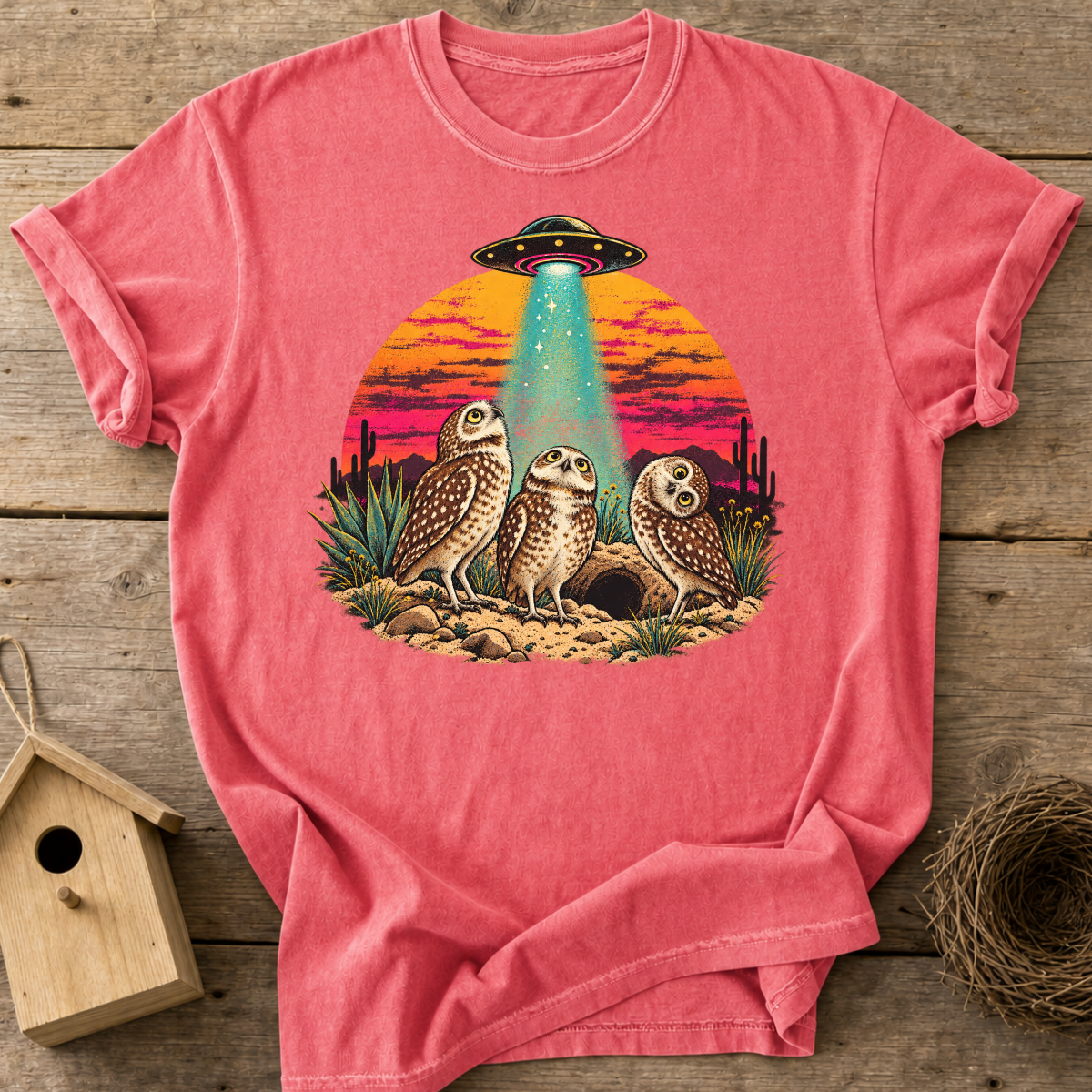 Desert Owls UFO T-Shirt