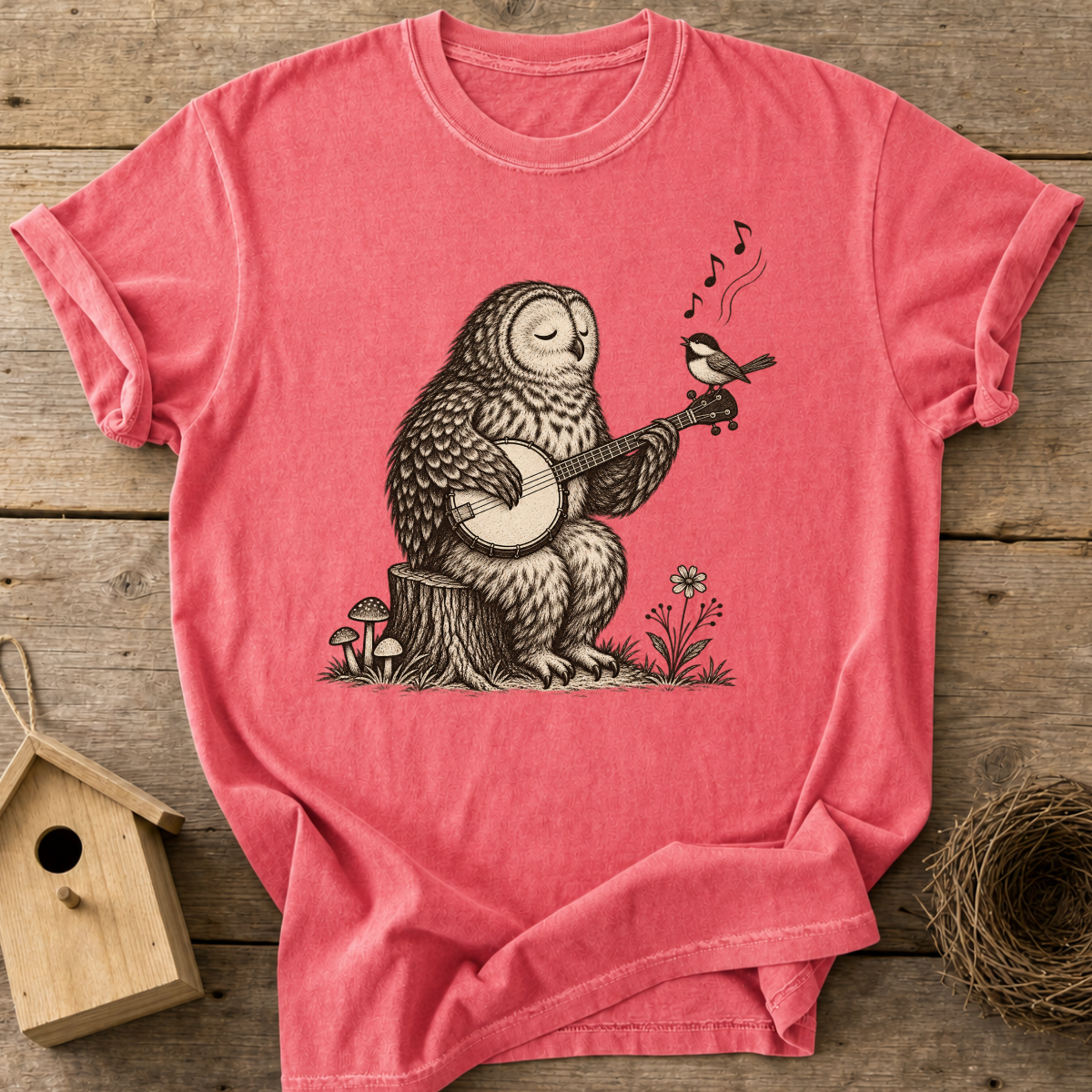 Banjo Owl T-Shirt