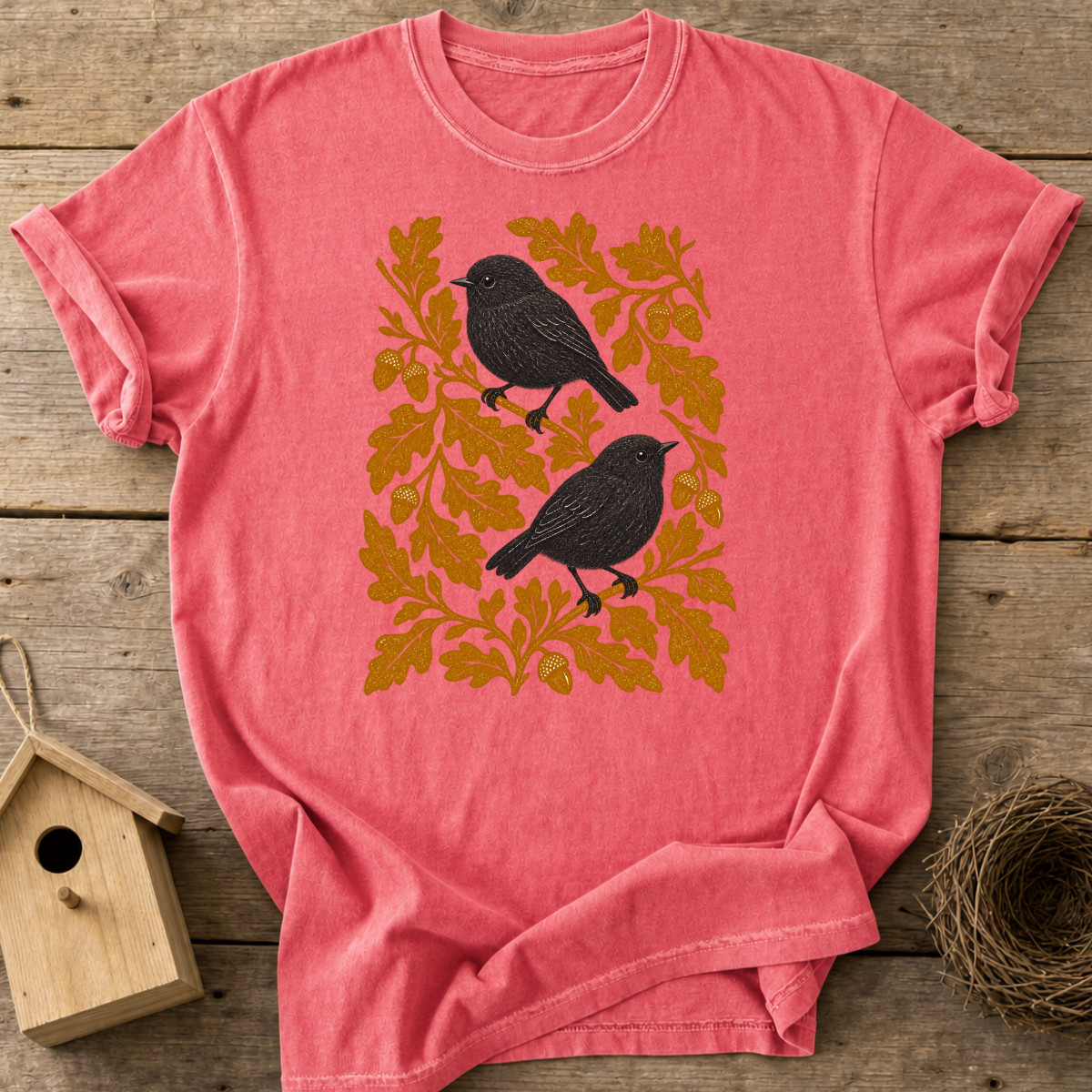 Fall Black Robin T-Shirt