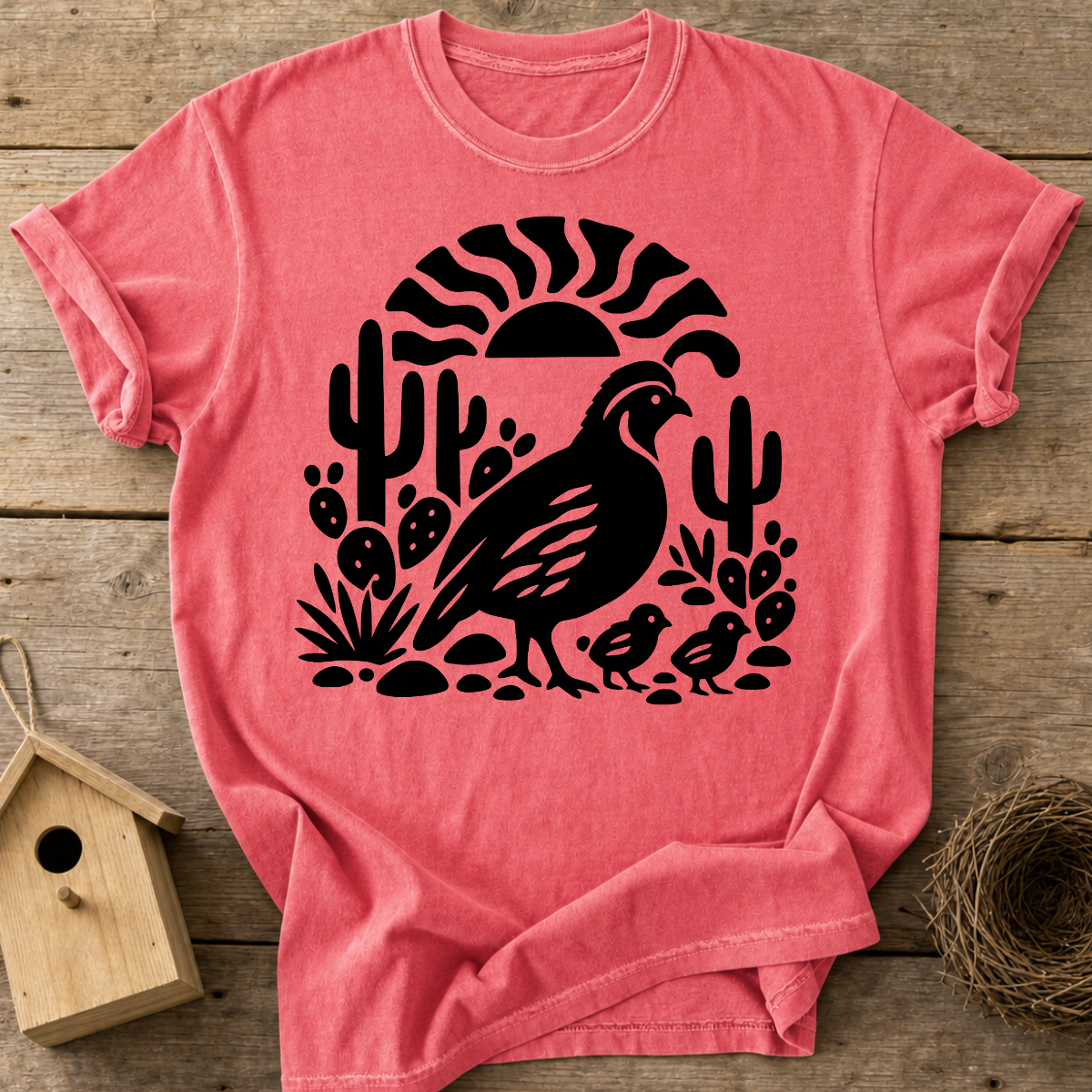 Desert Quail Family T-Shirt