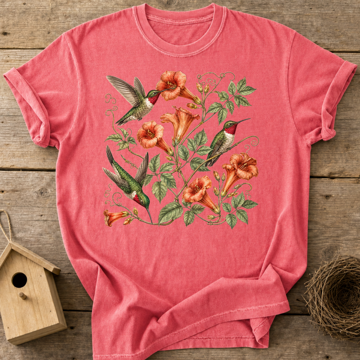 Botanical Hummingbird T-Shirt