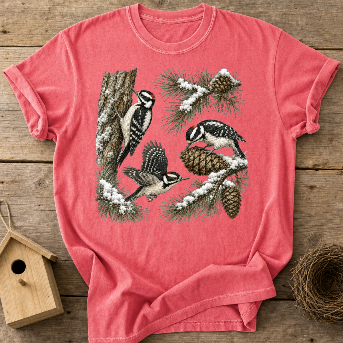 Winter Woodpeckers T-Shirt