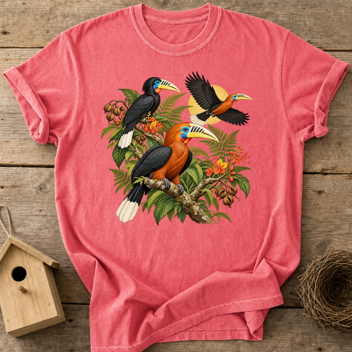 Rufous-Necked Hornbill T-Shirt