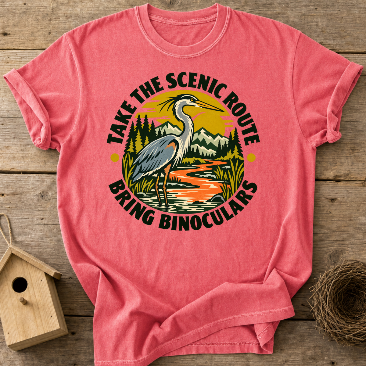 Scenic Route Heron T-Shirt