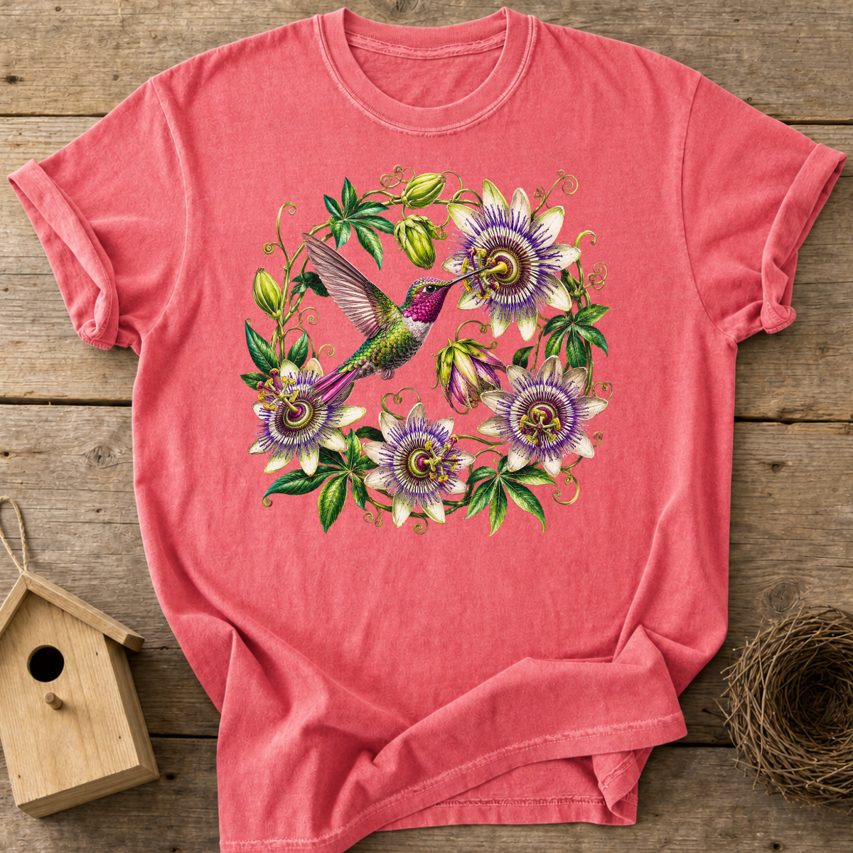 Hummingbird Passionflower T-Shirt