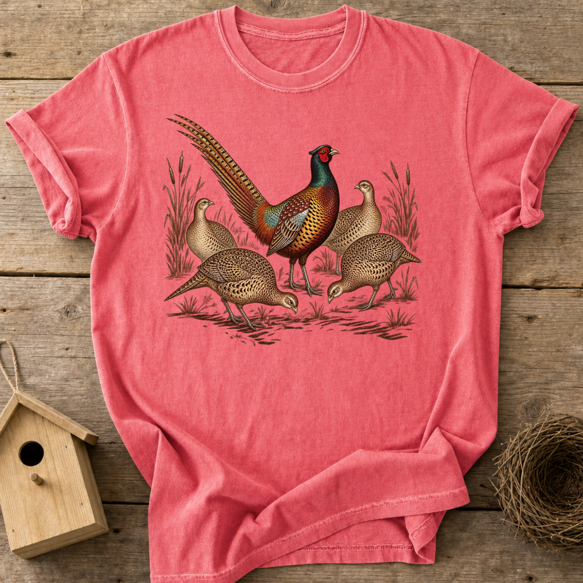Pheasant Family T-Shirt